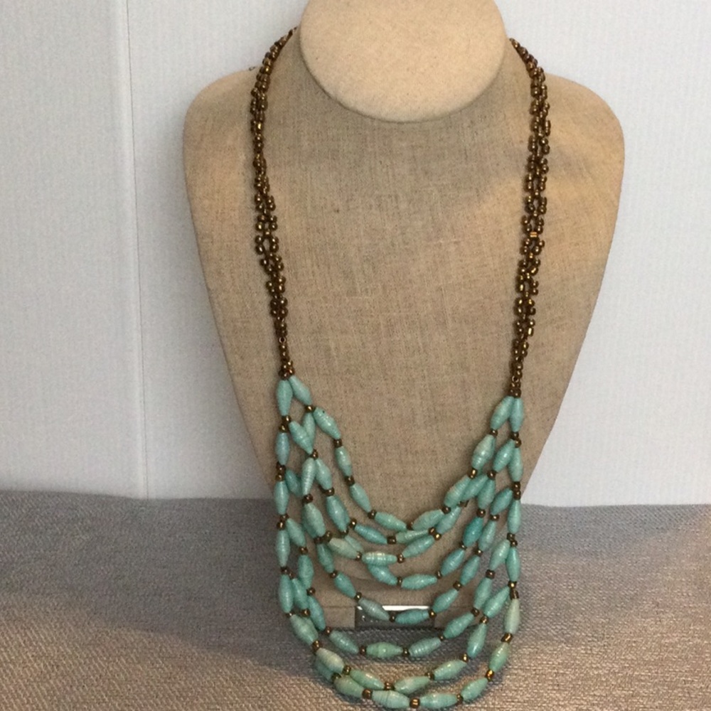 Noonday Collection Paper Beaded Necklace
